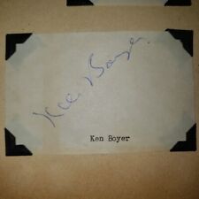 Vintage Ken Boyer Autograph picture