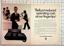 Vintage Bell System Dimension PBX Phone Ad 1970s AT&T Business Office Ephemera picture