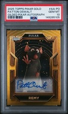 2025 Topps Pixar Gold #AA-PO Remy Patton Oswald AUTO PSA 10 - Ratatouille picture