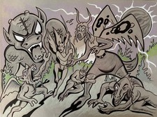 DEVILS & ANGELS. MIKE BENNETT'S ORIGINAL ART (2026) 2/1/26. 2 picture