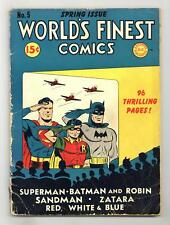 World's Finest #5 GD+ 2.5 1942 picture