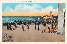 Ocean Beach, San Diego, California CA - Vintage Postcard picture