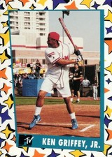 MTV ROCK N' JOCK PROMO CARD #3 KEN GRIFFEY JR MTV 1992 picture