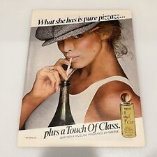 1981 Faberge A Touch Of Class Spray Cologne Women Fragrance Print Ad Original picture