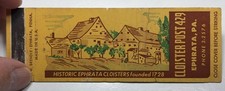 Full Length Matchbook Cover Ephrata Pennsylvania Cloister Post 429 Kitchen Bar picture