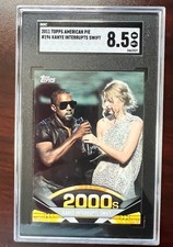2011 Topps American Pie #196 Kanye West Rookie Taylor Swift Interrupts SGC 8.5 picture