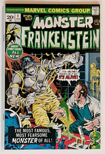 Marvel Comics Group The Monster of Frankenstein #1 1973 NM- 9.0-9.2 + Free #18 picture