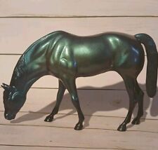Hartland Custom Blue Green Iridescent Colorshift Grazing Mare Larger 6x10 Inch picture