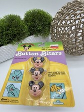 Vintage Disney Button Biters Mickey & Friends Sealed on Card picture