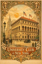 ๐ University Club of New York Vintage Poster - 24x36โ - 200gsm Paper๐๏ธ picture