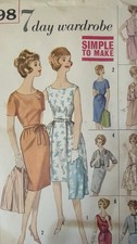 Simplicity 4298 Women’s Dress & Jacket Sewing Pattern Size 12 Bust 32 picture