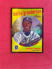 2008 TOPPS HERITAGE CHROME CURTIS GRANDERSON BLACK REFRACTOR RARE 40/59 picture
