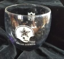 Vintage Lot of 3 NFL Dallas Cowboy Short Glasses 3 1/6 x 3 1/4 inches Smoky Gray picture