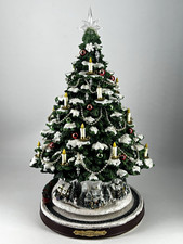 Thomas Kinkade The Heart Of Christmas Tabletop Tree w/Lights Motion/Music Tested picture