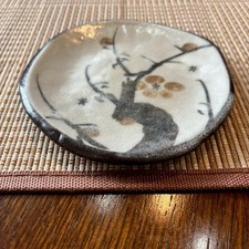 Japanese Ceramic Plate 13cm Handmade Style Vintage Dish Japan picture