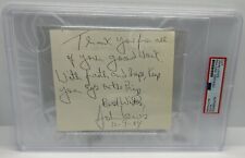 John Lewis Signed Cut Signature With Amazing Inscription VERY RARE PSA/DNA Cert picture