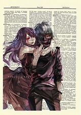 Kaneki Ken Rize Tokyo Ghoul Anime Dictionary Art Print Poster Picture Book Manga picture