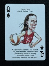 2026 Hero Decks Caitlin Clark- Queen Of Spades picture