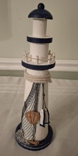 Wooden Light House for A Coastal Decor Nautical Decor picture