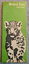 Vintage 1970s Bronx Zoo Map NYC NY Tour Guide New York Zoological Society Jaguar picture