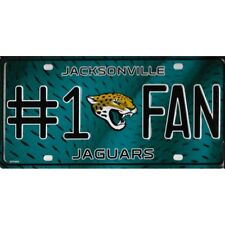 jacksonville #1 fan nfl football license plate usa made picture