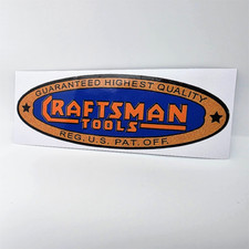 CRAFTSMAN TOOLS 1930's Vintage Style DECAL, 6 Inch, Vinyl STICKER picture