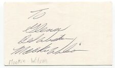 Mookie Wilson Signed 3x5 Index Card Autographed Vintage Baseball picture