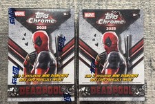 2025 Topps Chrome Marvel Deadpool Blaster Box (Lot of 2) picture
