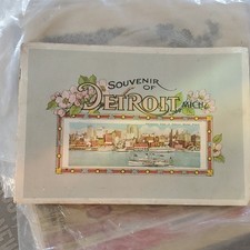 Detroit Michigan Souvenir Booklet with Historic Photographs and Illustrations picture