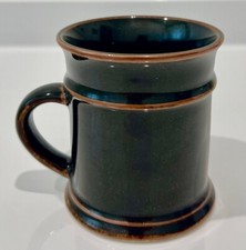Vintage FELTMAN LANGER Brown / Black Glaze Ceramic 8oz COFFEE MUG picture