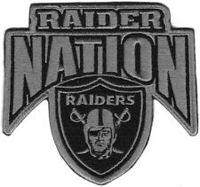  (1) NFL OAKLAND RAIDERS LOGO SHIELD PATCH IRON-ON ITEM  picture