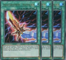 yugioh 3x Insector Sword - Champagne Calibur GFP2-EN156 ULTRA 1ST EDITION GERMAN picture