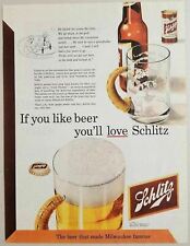 1952 Print Ad Schlitz Beer Bottle, Can, Mug Milwaukee,WI picture