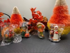Rare Hallmark Vintage Lot of 4 Thanksgiving Merry Miniatures (all new in pkg) picture