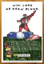 1995 Upper Deck Gridiron Fantasy Football Trading Card Game Print Ad/Poster Art picture