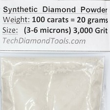 Lapidary Diamond Powder 3.000 Grit Mesh (3-6 Micron) Weight 100 Carat - 20 Grams picture