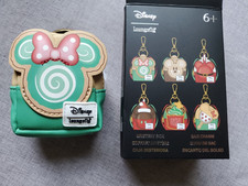 Loungefly Disney Mickey & Minnie Mouse Christmas Bag Charm Minnie Sugar Cookie picture