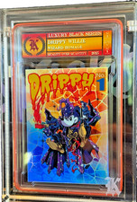 Kickstradomis Drippy Willie Wizard Homage Rainbow Foil Auto Art Card Slab COA picture