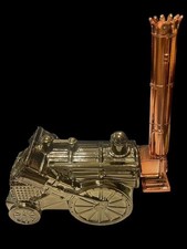 Vintage 1970's Avon Golden Rocket 0-2-2 Train Decanter Tai Winds After Shave picture