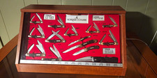 Super rare Schrade Old Timer & Uncle Henry Pocketknife Lot w/ Display Case of 14 picture