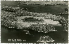 Lake on the Island Kirk Kove Arden Ontario VTG Real Photo RPPC Postcard Canada picture