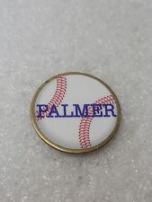 Jim Palmer Baseball Enamel Lapel Pin Single Post Clutch Back White Red Vintage picture