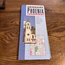 Gousha Phoenix City Map Circa 1990s picture