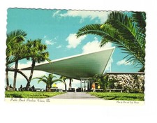 Public Beach Pavilion Venice Florida vintage postcard unposted picture