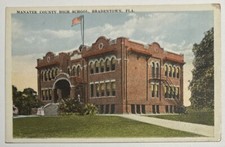 Manatee County High School Bradenton Florida FL 1920s Unused Vintage Postcard picture