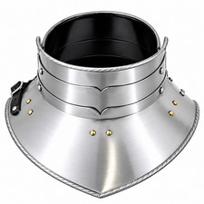 13th Century French Gorget medieval armor for LARP, Cosplay, Renaissance Fairs, picture