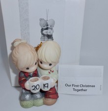 Precious Moments 2019 OUR FIRST CHRISTMAS TOGETHER Ornament 191004 RARE HTF H70 picture