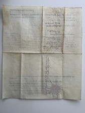 1847 Virginia Land Grant Signed by Governor William 