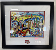 2007 eBay Live Limited Edition Signed Framed Print Boston #170/200 & Pin & COA picture
