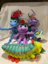 Vintage 1998 Mattel Disney/Pixar A Bug’s Life Holiday Plush Toys NWTS picture
